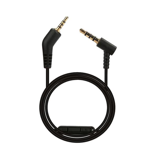 With Microphone For Bose QuietComfort QC 3 Headphones Replacement Audio Cable Black