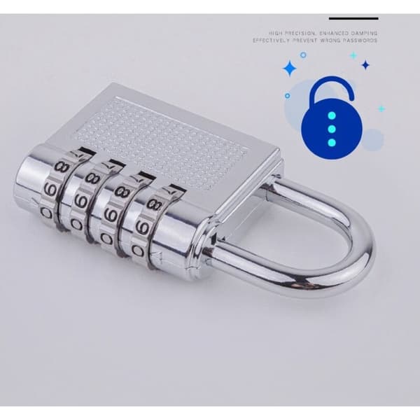 Black Combination Lock for Cabinets, 4-Digit Code Lock, Perfect for the Gym.