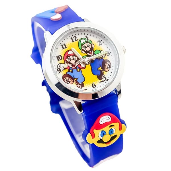 Tegneserie Barn Super Mario Dockdocka Klokke Studentklokke