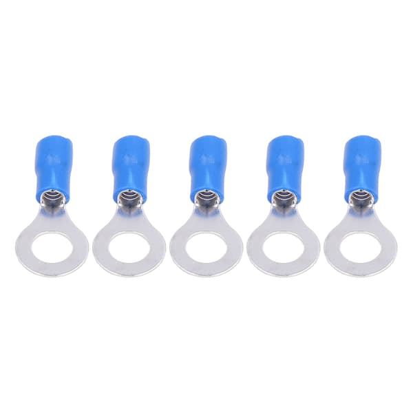 100 st förisolerade ringterminaler koppar PVC-presskopplingar för maskiner AWG 16-14