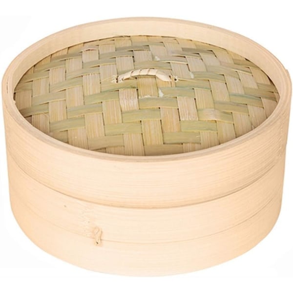 Kinesiska dumplings ångkokare i bambu, bambu korg spis set