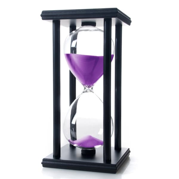 60 minutters timeglas, træ sandtimer