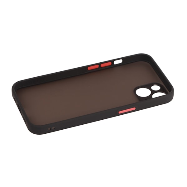 Frosted Phone Case with Precise Hole Position, Drop Protection, Transparent Protective Case for iPhone, Black, for iPhone 13