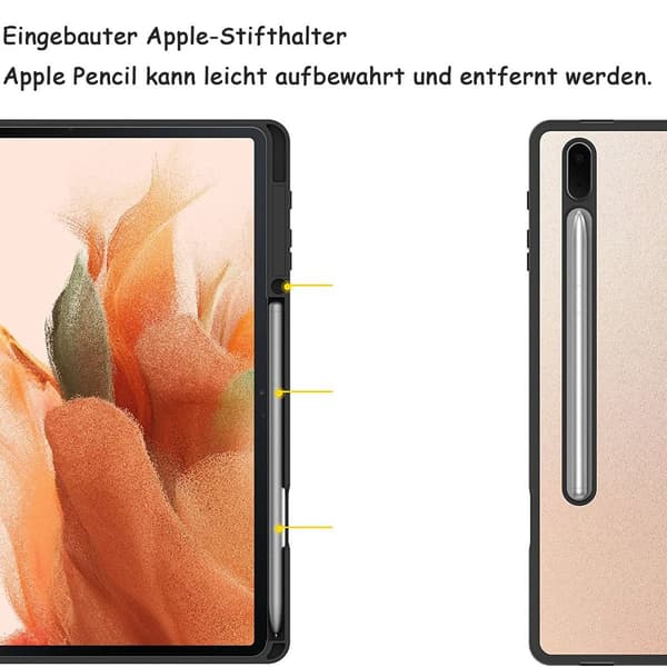Fodral kompatibelt med Samsung Galaxy Tab S7 FE 12.4 5G/ S8+ Plus 5G 2022/ S7+ KLB