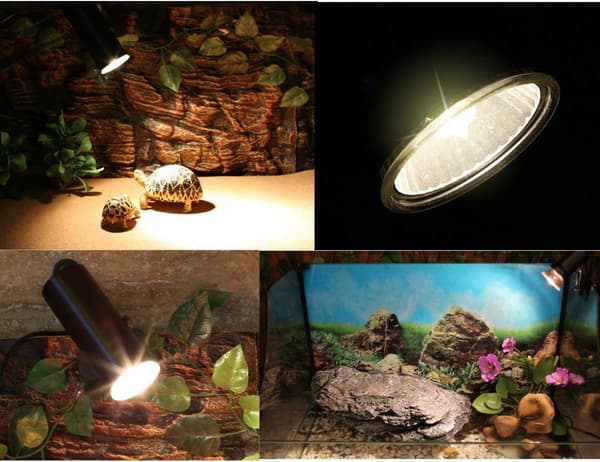 75W Solcellelampe, 75W Varmelampe, UVA+UVB Fullspektrum Solcellelampe