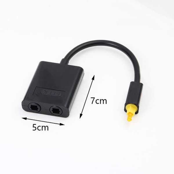Optisk Splitter 1 inn 2 ut Digital Toslink Splitter 1 inn 2 utgang Lyd