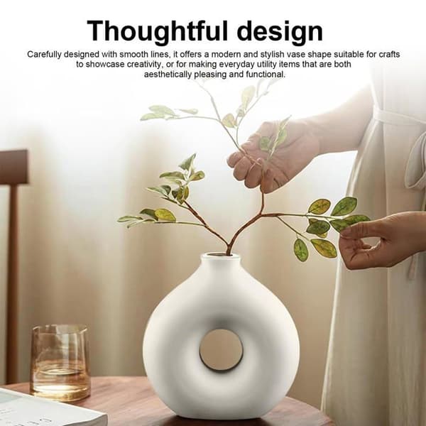 Epoxy Resin Vase Mold - 1 Piece, Transparent, Silicone, Reusable - Suitable for Making Vases, Candle Holders, DIY Projects