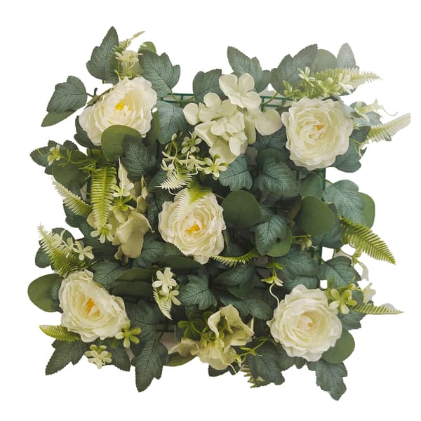 (Vit) 1 st grön pionblomma vägg lämplig för bröllopsbakgrund evenemangsdekoration heminredning