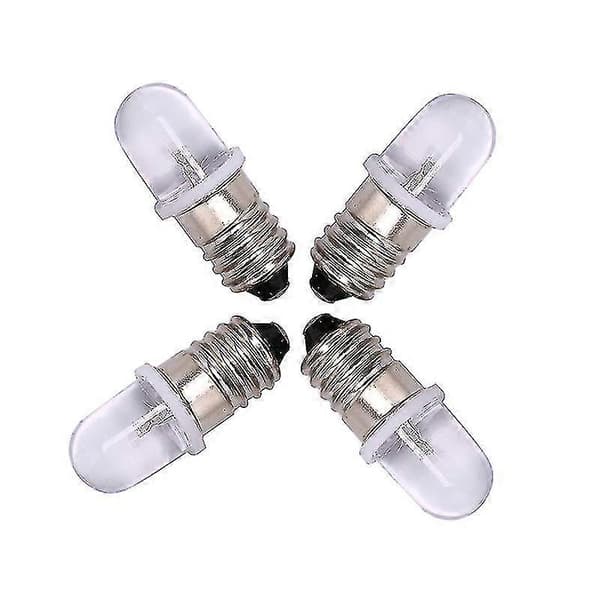 5kpl E10 LED-lamppu E10 DC 3V 4.5V Instrumenttivalo E10 Merkkivalo Vanhanajan Taskulamppu xi S20241227444