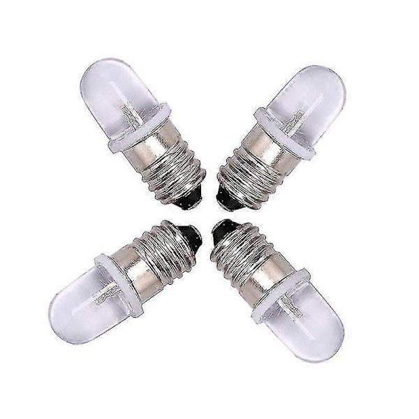 5pcs E10 LED Bulb E10 DC 3V 4.5V Instrument Lamp E10 Indicator Lamp Old Fashioned Flashlight Bulb xi S20241227444