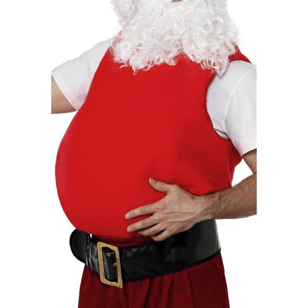 Unisex Voksen Julemandsmave Polstring Red-FX- Rød One Size Red One Size