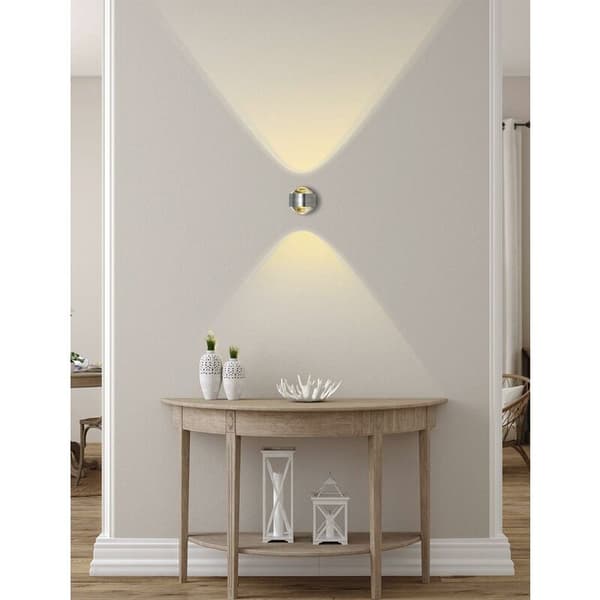 6W LED væglampe halvkugle væglampe varm hvid?