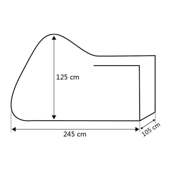 Motorcycle Cover Waterproof 190T Polyester Universal for Motorcycles and Scooters Travel Use Black XL