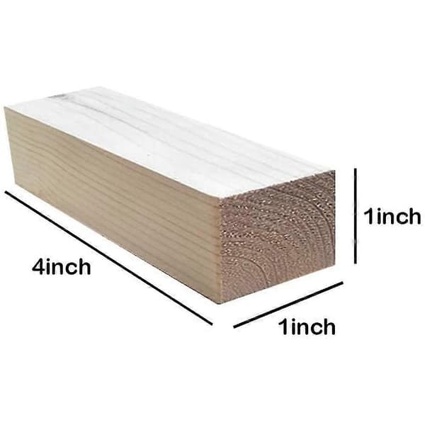 6 stk. Lind Snideriblock Kompatibelt Tre Nybegynner Snideri Hobby Kit DIY Snideri Tre - Øks