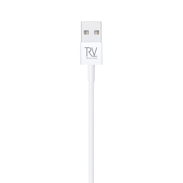 Rvelon USB-A til Lightning-kabel 1m Hvid Vit white
