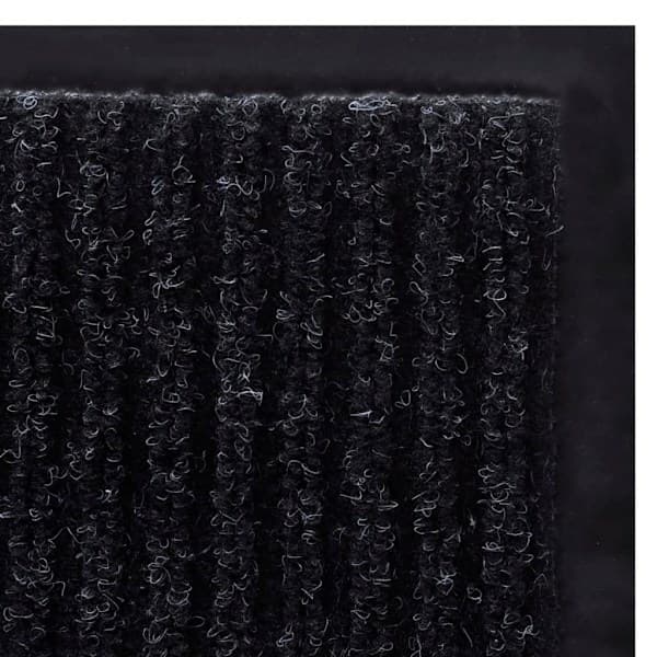 vidaXL Dørmåtte PVC Sort 90 x 120 cm Sort