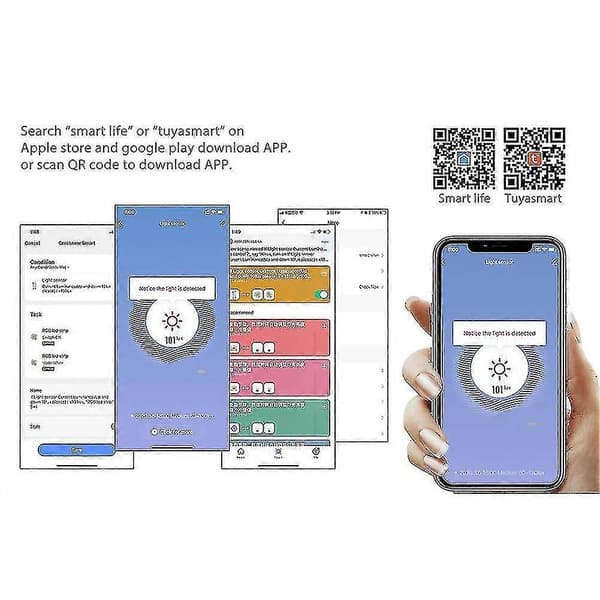 Tuya Wifi Lyssensor Intelligent Hjem Belysningssensor Link Kontrol Lyssensor Illum