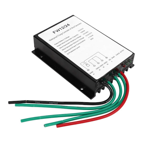Wind Turbine Charge Controller Waterproof Solar Wind Hybrid Generator Controller with LED Indicator 1000W