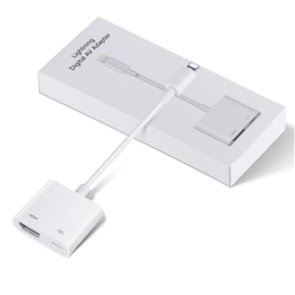 Apple Lightning–HDMI-kaapeli samalle näytölle Apple-puhelimelle