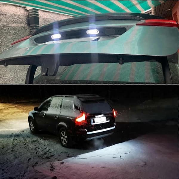 2 pcs White LED License Plate Lights No Error Message for S80 XC90 S40 XC60 S60 C70 V50 XC70 V70-FA-
