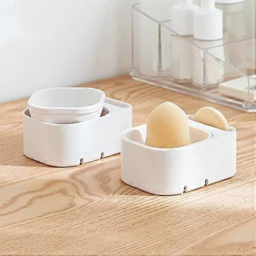 Sminksvampholder Multifunksjonell Oppbevaring Ventilasjon Pudderpuffholder Kosmetisk Puff Egg Skjønnhetssvampholder