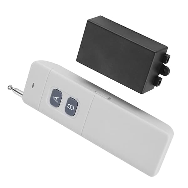 3 km rekkevidde DC 12v 2ch RF trådløs fjernkontrollbrytersystem Sender Mottaker