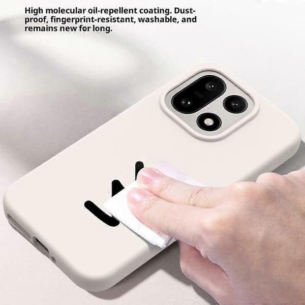 Compatible with OnePlus 15 5G Case Skin-Friendly Liquid Silicone + PC Phone Case-FX-