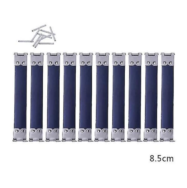 15x Pung- eller Brilleetui Flexram Indvendig Flexfjederklemme Sølv 8,5 cm