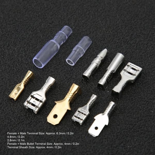 150 stk. isolerede kabelstik Han Hun Kabelstik 2.8/4.8/6.3/4mm Industritilbehør