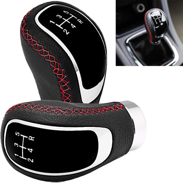 Rød Universal Bil Tuning Tilbehør 5-trins Gearstang K