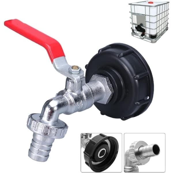 IBC tankadapter 1/2  \" gevindforbindelse, 1000L tankhane regnvandsopsamlingshane