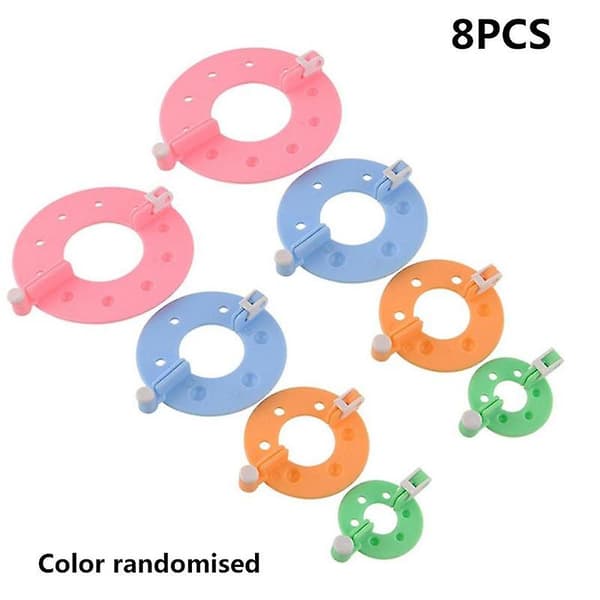 Pompom Maker 4-størrelsers Pom Poms Bobble Maker Kit Strikkeballsverktøy
