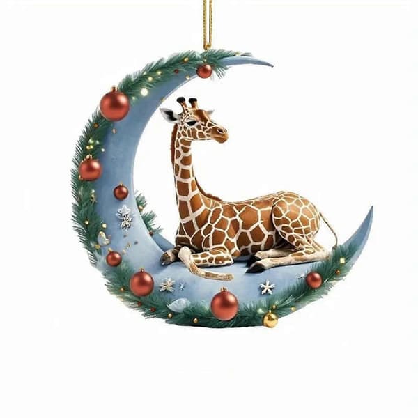 Giraff Juletrepynt Bilpynt Julebordsdekorasjoner Juledekorasjoner [DB]