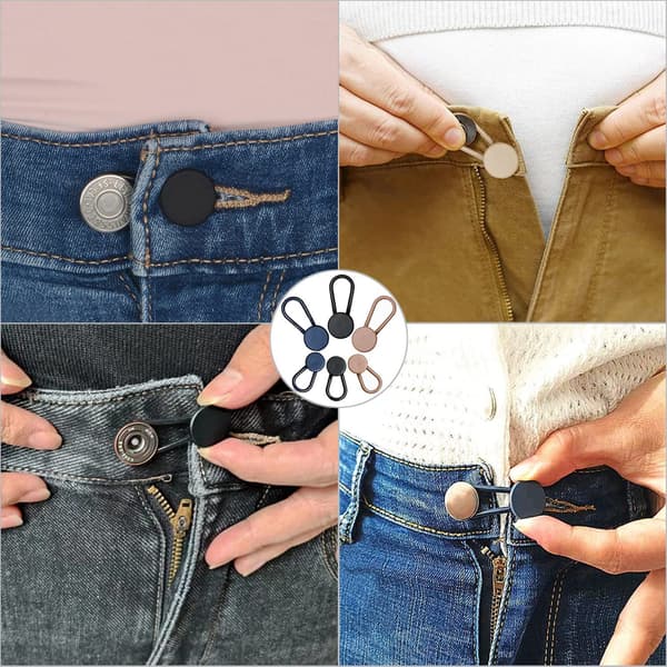 24 stk bukseforlengere i silikon for midje og jeans