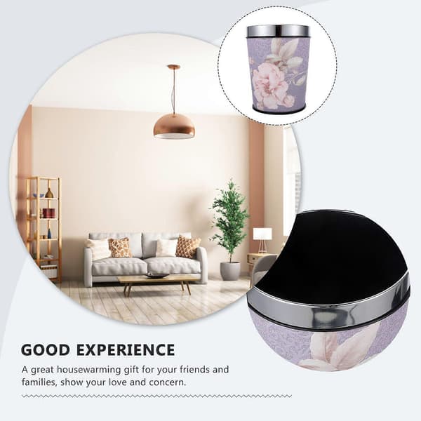 Household Waste Bin Multifunctional Trash Can Practical Wastebasket Portable Dustbin