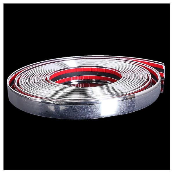 20mm 5m Krom Bil Stylinglist Selvklebende Kollisjonsbeskyttelse Van