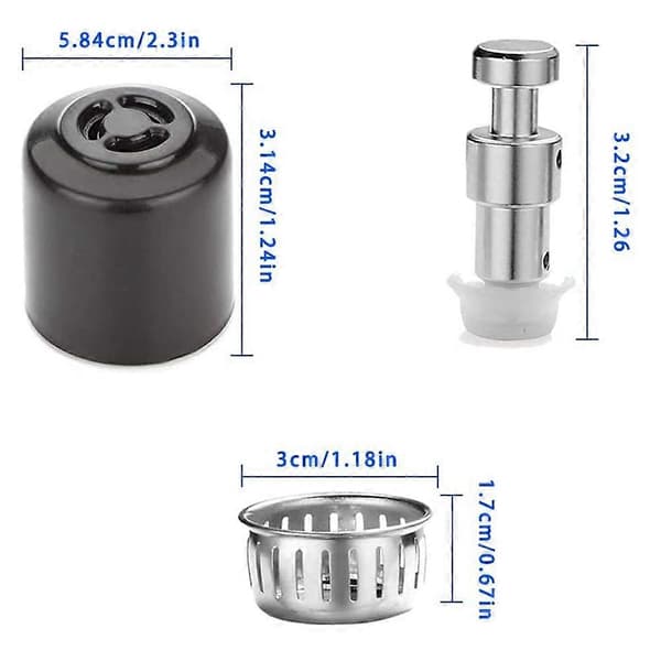 Dampventilhåndtak Flyteventil Reservedeler med 3 silikonhetter for Instant Ultra 3, 6, 8 QT