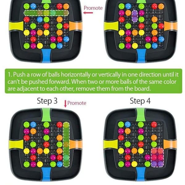 Elimineringsspill, Rainbow Ball Elimination Brettspill Logisk tenkning KLB