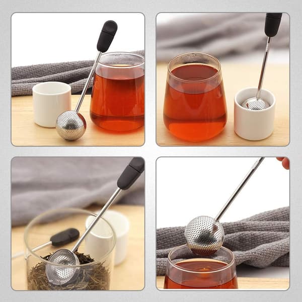 Kugleformet te-infuser i rustfrit stål - Te-si ultrafin H