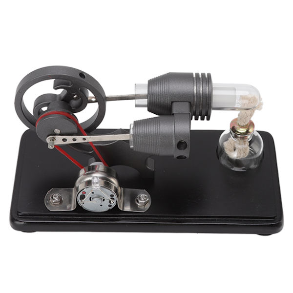 Stirling Engine Model Kit Black Stirling Engine Generator Model Physical Science Experiment Model Educational Toy