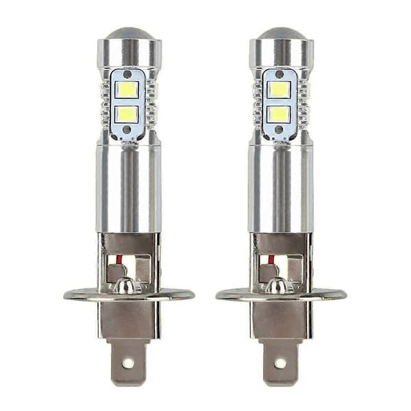 2 pcs H1 LED Headlight Fog Light Bulbs 6000K High Power Daytime Running Lights