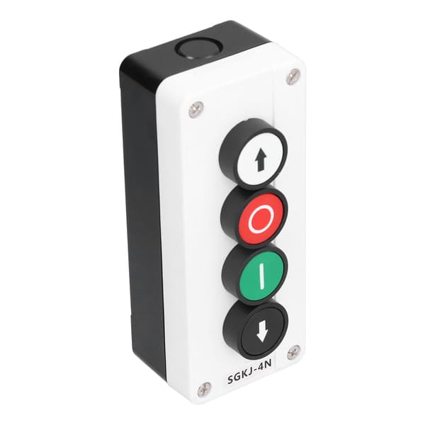 Momentary Switch Station Box Up and Down Stop Control Push Button for Winch Rolling Gate Truck Tail Lift SGKJ-4N