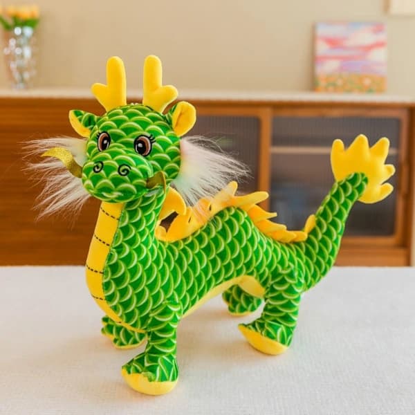 Simulerad Drake Gosedjur GRÖN 28CM 28CM grön 28cm-28cm