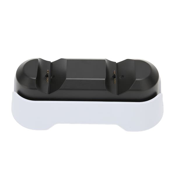 For PS5-kontroller ladestasjon Kontroller dobbel ladedokk for PS5 med LED-indikator hvit