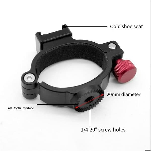 For Osmo2 Clip Tilbehør Utvidelsesring Stativ Fylllys Mikrofon Mobil 3 Utvidelsesfeste
