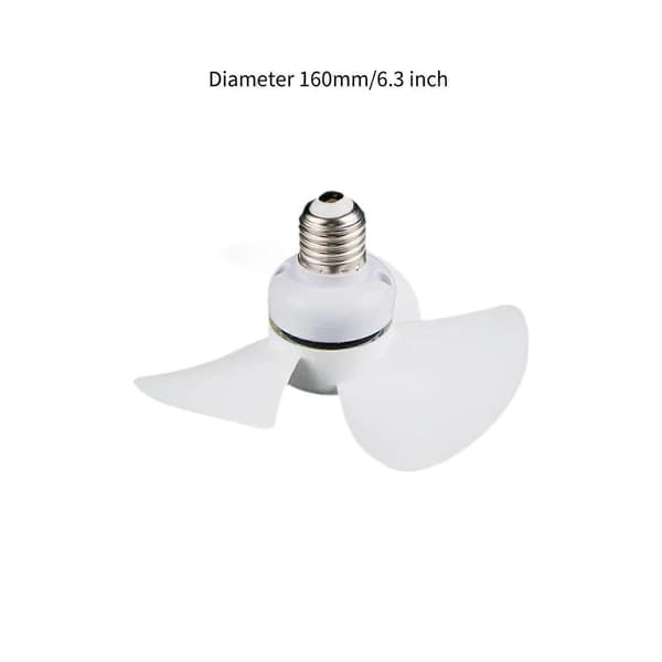 Kreativ Sokkelventilator Stille Moderne E27-sokkel Loftventilator til Veranda Kontor Gange