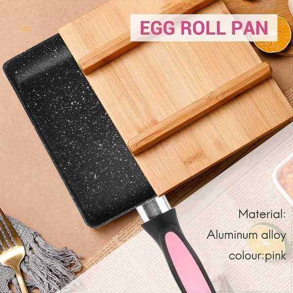 Tamagoyaki Pan Japanese Omelette Pan, Non-Stick Square Egg Pan for Making Omelets or Crepes (Pi