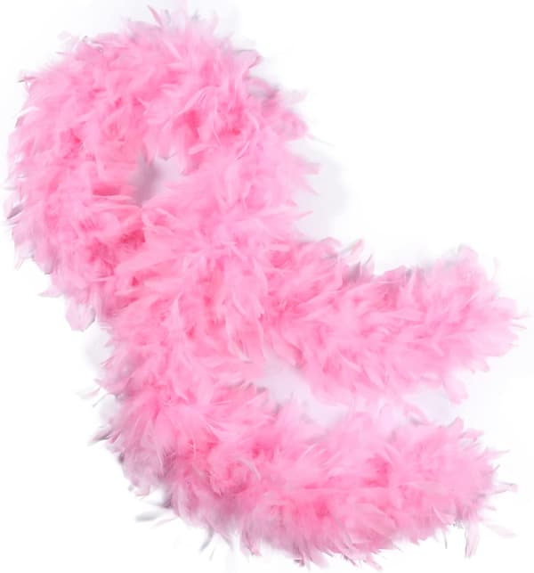 Fjerboa, 40g håndværksmateriale, bryllupsfest Halloween-dekoration (Pink)