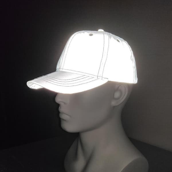 En selvlysende baseballcaps for menn [DB] Grå Grey