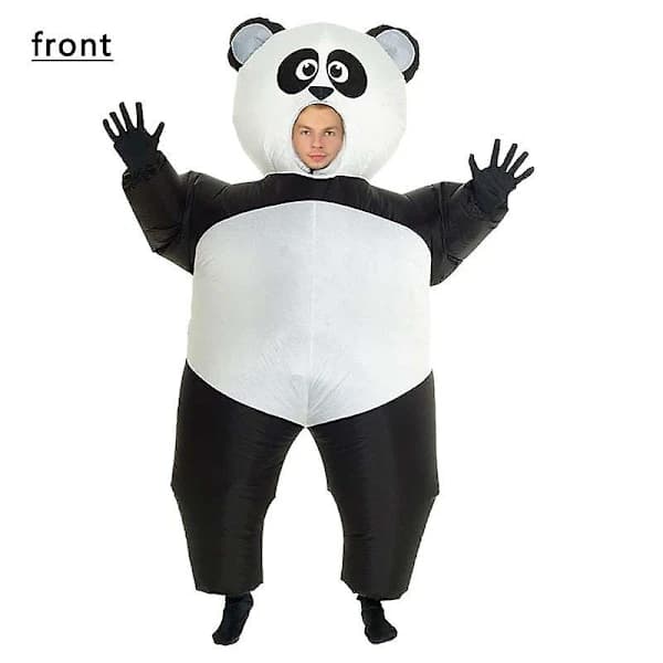 Panda oppusteligt cosplay-kostume til voksne, behageligt letvægtskostume til aktivitetsfest og scene